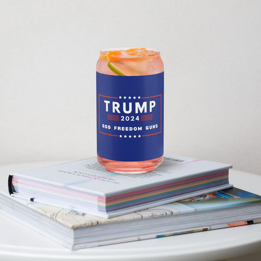 Trump Can-shaped glass