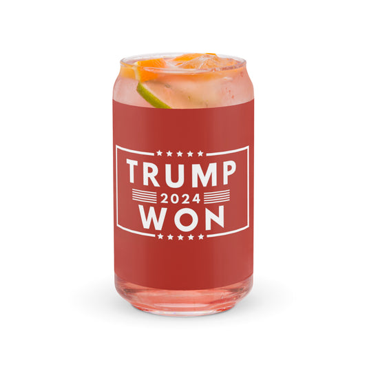 Trump Can-shaped glass