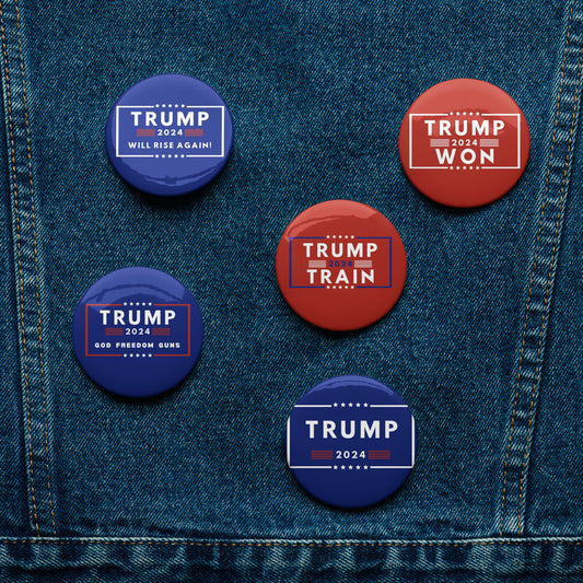 Set of Trump pin buttons